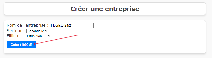 Création d'entreprise